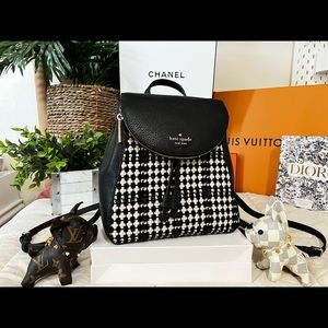 Authentic NWT KATE SPADE TWEED BACKPACK